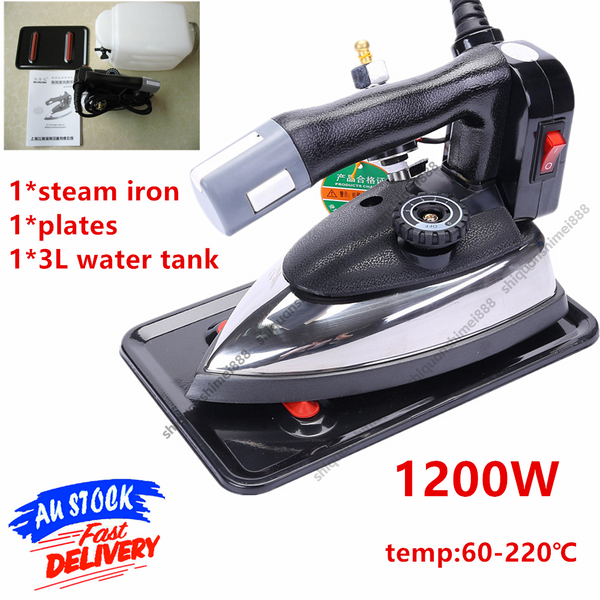 1200W Industrial Electric Steam Iron 3L Water Tank for Factory Clothing Shop AU