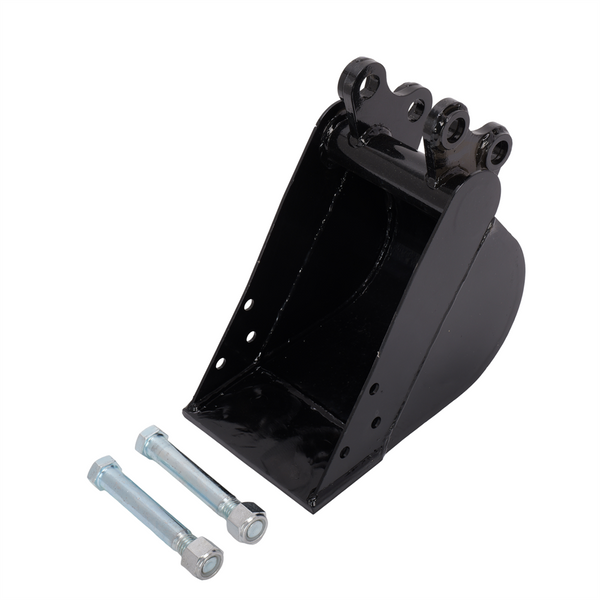 200mm Narrow Digging Bucket Mini Excavator Bucket Metal Trenching Digger w/ Pins