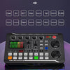 Podcast Studio Equipment Kit F998 Live Sound Card Audio Mixer w/ Mic 3m Earphone