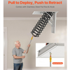 Electirc Attic Ladder Aluminum Folding 80*110 cm 9.4Ft With Remote Loft Stairs