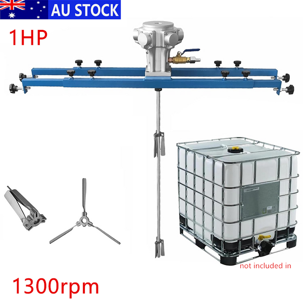 Pneumatic IBC Paint Mixer IBC Drum Coat Mixer Bracket Stirring Agitator 0-1000L