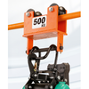 500KG Pipe Beam Trolley Manual Push Lifting Round Tube Sports Car For 50mm Pipe