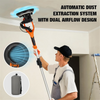 1200W Electric Drywall Sander Foldable Dust Free Wall Sander with Vacuum Bag