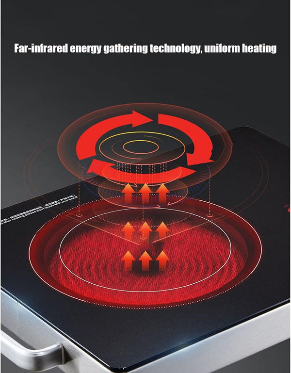 Electric Induction Cooktop Fast Touch Infrared Burner Portable Cooktop 2200W
