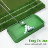 Golf Ball Tray with Cell Phone Holder Heavy Duty Golf Driving Range Ball Tray