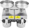 Electric Oil Press Machine 1500W Double Outlets Stainless Steel Oil Expeller AU