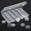 100pcs Storage Box Case Capsules Holder Clear BOX 17/20/27/30mm (only box)