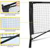 22FT Regulation Size Portable Pickleball Net System w/ Carry Bag Pickleball Net