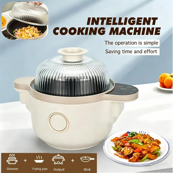 Electric Cooking Machine Household 3.5L Automatic Stir-frying Machine Non-Stick