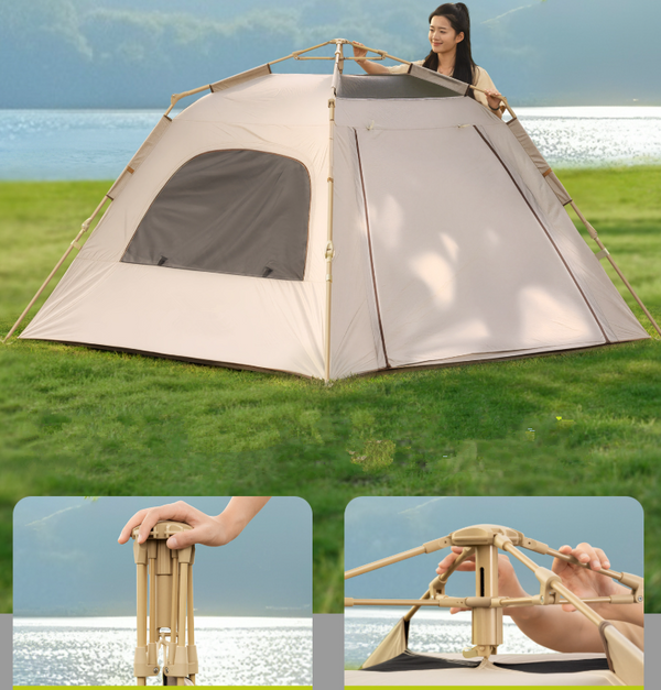 Instant Pop Up Camping Tent 6 Person Sunshade Shelter Hiking Fishing Outdoor AU