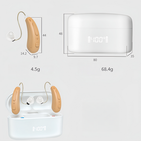 Professional Hearing AIDS 16-channel Bluetooth Digital RIC Hearing Aids Elderly