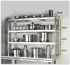 3Tier Commercial Kitchen Overshelf bench Top Stainless Steel for Prep&Work Table