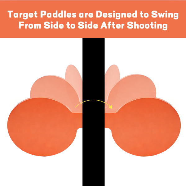 6" 7.7mm AR500 Steel Shooting Range Targets Target Tree Metal Paddles With Tubes
