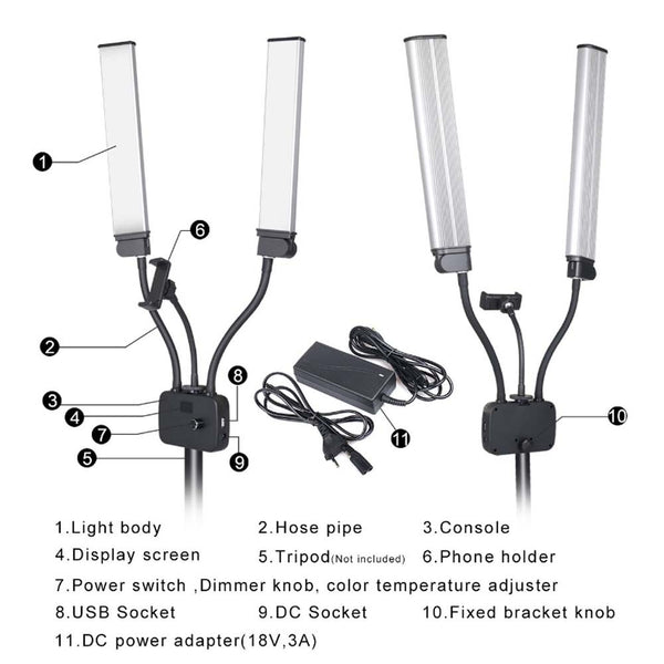 LED Beauty Light Lash Lamp for Makeup Tattoo Eyelash Extensions Salon Spa Studio