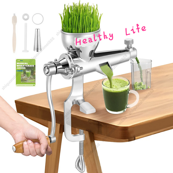 Wheatgrass Juicer Extractor Stainless Steel Manual Wheat Grass Juicing Tool AU