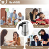 9Cups Stovetop Espresso Moka Pot Percolator Coffee Maker Stainless Steel w/Stove