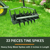 Rolling Lawn Aerator Lawn Aerator Tool Heavy Duty Lawn Soil Penetrator for Yard