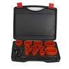 19pcs Bi-Metal Hole Saw Kit + Pipe & Tube Notcher with 0 to 60° Adjustable Angle
