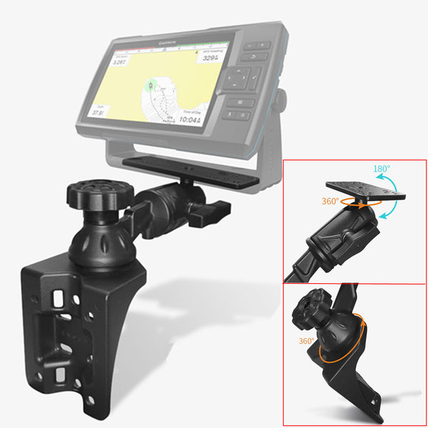 Fish Finder Mount Vertical with Swing Arm for Fishfinders & Chartplotters Marine
