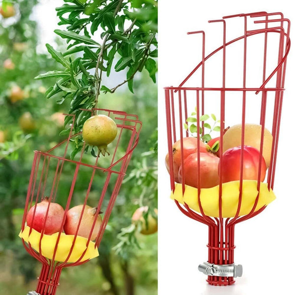 13FT Fruit Picker Tool Stainless Steel Adjustable Fruit Picker With Basket 4M