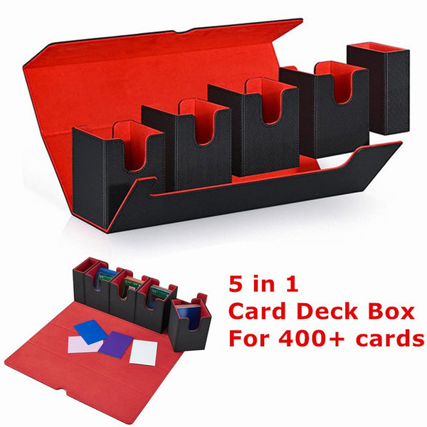 Card Deck Storage Box Durable Separated Case Carrying Trading MTG Card Organizer