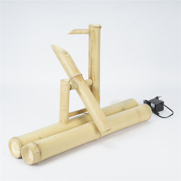 Bamboo Fountain with Pump Japanese Rocking Fountains Kit Bamboo Water Fountain