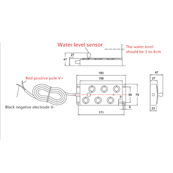 Ultrasonic Mist Maker 6 Head Pond Fogger with 250W Power Supply for Pond Garden