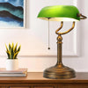 Classical Banker Desk Lamp Pull Chain Switch Green Glass Light Home Deco AU Plug