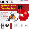 Hydraulic Hole Punching Tool CH-70 35T Hole Digger Punch for Iron Plate Copper