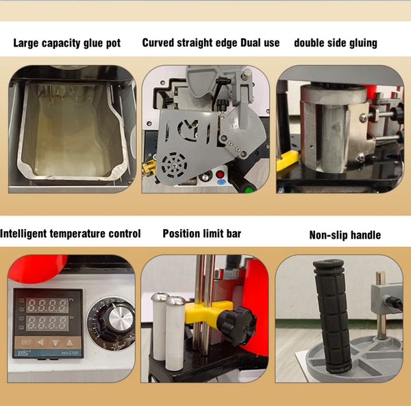 Portable Edge Bander Manual Woodworking Edge Banding Machine Double Side Gluing