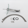 Basin Faucet Modern Round Waterfall Faucet Hot Cold Tall Bathroom Faucet WELS