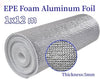 EPE FOAM Aluminum foil 1x12M 5MM Heat Reflective Radiant Barrier Insulation Roll
