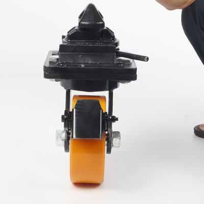 8" Super Heavy Duty ISO Shipping Container Caster Wheels With Directional Lock