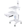 Rolling Dental Lab Trolley Cart With Drawer Intraoral Scanner Clinic Laptop Rack