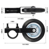 6inch Gate Wheel Supporting with 1-5/8" Thru 2" Gate Frames for Chain Link Fence