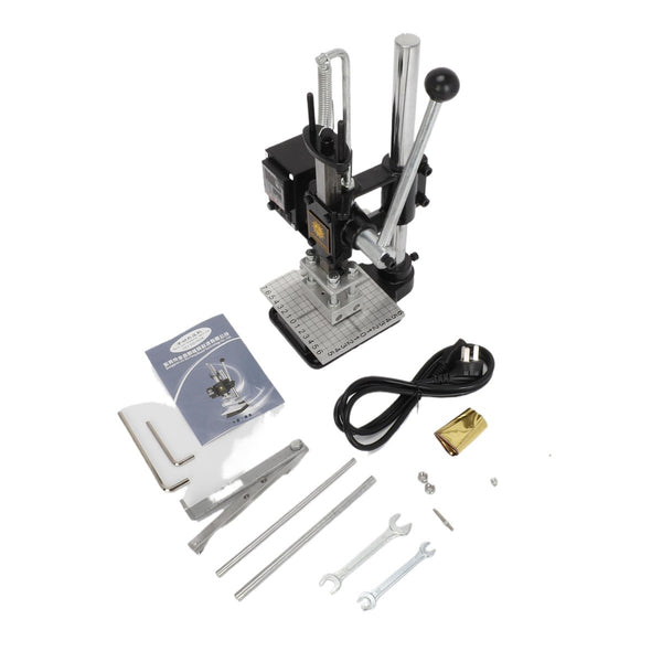 Upgraded Hot Foil Stamping Machine 5x7cm Leather Bronzing Pressure Mark Machine
