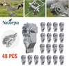 48Pcs Fence Strainer Tools Inline Fencing Strainers Tensioner Ratchet Wire Clips