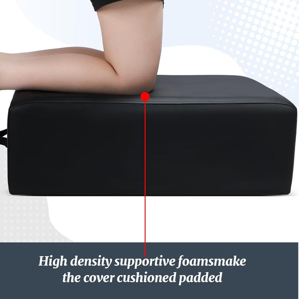 Pilates Reformer Sitting Box Leather Cover for Core Strength and Flexibility