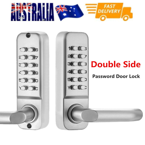 Double-Sided Password Lock Mechanical Door Lock Digital Keyless Door Lock AU