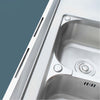 Stainless Steel Kitchen Bench Work Table Commercial Sinks Splashback 120cmX80cm