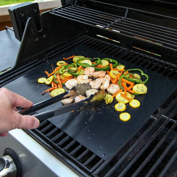 5Pcs/set Reusable BBQ Grill Mat Bake Cooking Sheet Non-Stick BBQ Pad