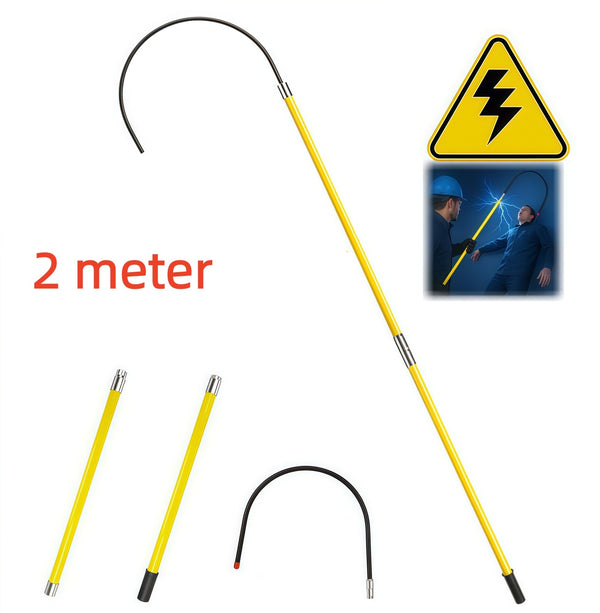 2m High Voltage Fiberglass General Safety Electrical Insulated Rescue Hook