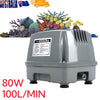 Hiblow 100L/M Air Diaphragm Pump Aerator Aquarium Pond Septic Compressor HAP-100