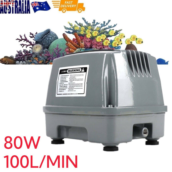Hiblow 100L/M Air Diaphragm Pump Aerator Aquarium Pond Septic Compressor HAP-100