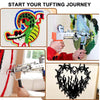 2 in 1 Cut & Loop Pile Carpet Gun& Carpet Trimmer Clippers with Tufting Frame