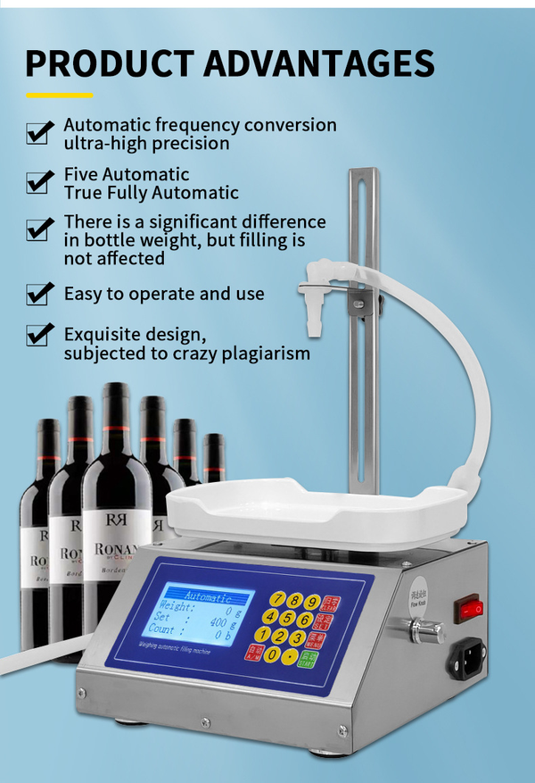 Automatic Liquid Filling Machine for Bottles 8g-3000g Honey Oil Paste Filler