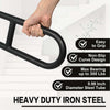 Stair Handrail Railings 1 to 4 Steps Black Metal Adjustable Safety Hand Rail Kit