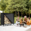 Firewood Rack with Cover Log Holder Firewood Heavy Duty Wood Storage Outdoor AU