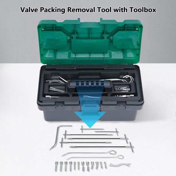23pcs Packing Extractor Pump Packing Puller Set Stainless Steel Packing Tool Set