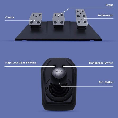 PXN V9 Driving Race Game Steering Wheel Brake Pedal for PC/PS3/PS4/SWITCH AU